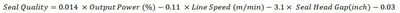 Estimated Coefficients from Table 2 used in a linear equation